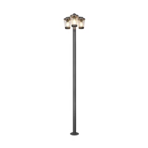 Lampadar exterior Trio CAVADO metal, plastic, antracit, transparent, E27, IP44 - 411060342