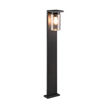 Lampadar exterior Trio ARDILA metal, sticla, negru, transparent, E27, IP44 - 411660132
