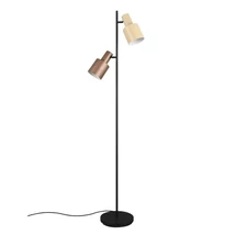 Lampadar Trio AGUDO, metal, negru, maro, E27 - Trio-419400217