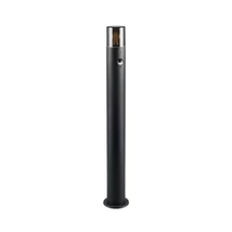 Lampadar exterior cu senzor Trio HOOSIC metal, plastic, negru, fumuriu, E27, IP44 - 422260132