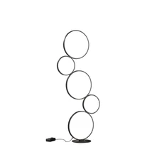 Lampadar Trio RONDO metal, negru, LED, 3000K, 36W, 4700lm - 422610532
