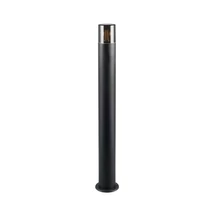 Lampadar exterior Trio HOOSIC metal, plastic, negru, fumuriu, E27, IP44 - 424060132
