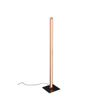 Lampadar Trio BELLARI metal, lemn, negru, maro, LED, 3000K, 20W, 2300lm - 426410130