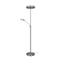 Lampadar Trio FRANKLIN metal, nichel, LED, 2700K-3200K-4000K, 1x35W, 4100lm, 1x6.5W, 650lm - 426510207