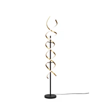 Lampadar Trio SEQUENCE metal, negru, alama, LED, 2300K-3000K-4000K, 32W, 4000lm - 441810208