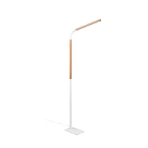 Lampadar Trio NORRIS metal, lemn, alb, maro, LED, 3000K, 11W, 1400lm - 445210131