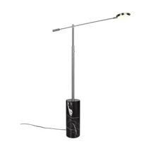 Veioza Trio FIORE  marmura, metal, negru, crom, LED, 10W, 1200lm, 2300K-3000K-4000K - Trio-454610107