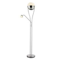 Lampadar Trio CHRIS metal, crom, LED, 3000K, 18W, 2000lm, 3.8W, 350lm - 478310206