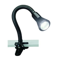 Veioza cu clema Trio FLEXO plastic, negru, E14 - 5028010-02