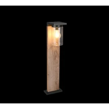 Lampadar exterior Trio ARDILA metal, sticla, lemn, transparent, E27, IP44 - Trio-511660135