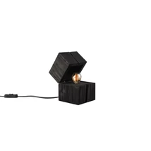 Veioza Trio TREASURE lemn, negru, E14 - 514110102