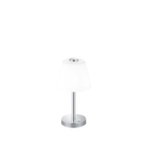 Veioza Trio EMERALD metal, sticla, crom, alb, LED, 3000K, 4.5W, 450lm - 525490106