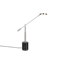 Veioza Trio FIORE  marmura, metal, negru, crom, LED, 10W, 1200lm, 2300K-3000K-4000K - Trio-554610107