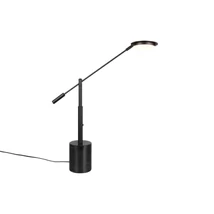 Veioza Trio FIORE  marmura, metal, negru, LED, 10W, 1200lm, 2300K-3000K-4000K - Trio-554610132