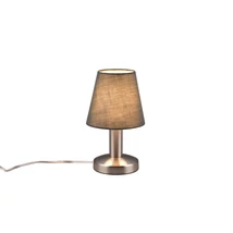 Veioza Trio MATS II metal, tesatura, nichel, gri, E14 - 599700142