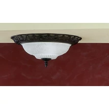 Plafoniera Trio RUSTICA metal, sticla, rugina, alb, E27 - 6102021-24