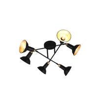 Plafoniera Trio ROXIE metal, negru, E14 - 611900632