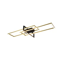 Plafoniera Trio SALINAS metal, negru, alama, LED, 3000K, 34W, 3900lm - 620310308