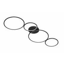 Plafoniera Trio RONDO metal, negru, LED, 3000K, 37W, 4800lm - 622610432