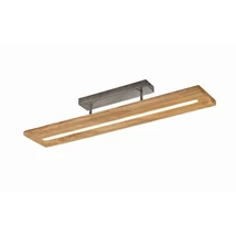 Plafoniera Trio BRAD metal, lemn, nichel, maro, LED, 3000K, 27W, 3400lm - 623710130