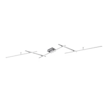 Plafoniera Trio ARVIN metal, nichel, RGB-LED, 2700K-6500K, 22W, 2600lm - 628410507