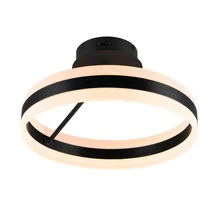 Plafoniera Trio DIOS metal, acril, negru, alb, LED, 21W, 2300-3000-4000K, 2400Lm - 631410132