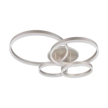 Plafoniera Trio DRAKE metal, acril, nichel, alb, LED, 50W, 2700 -6500K, 5850Lm - 632210407