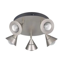 Plafoniera Trio ROMEO metal, plastic, nichel, LED, 35W, 2300-3000-4000K, 3500Lm - 637010507
