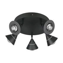 Plafoniera Trio ROMEO metal, plastic, negru, LED, 35W, 2300-3000-4000K, 3500Lm - 637010532