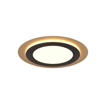 Plafoniera Trio MORGAN metal, negru, auriu, LED, 2700K-6500K, 42W, 5600lm - 641519280
