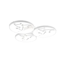 Plafoniera Trio GROOVY metal, alb, LED, 4000K, 30W, 3800lm - 642110331