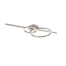 Plafoniera Trio MONTILLA metal, crom, LED, 2700K-6000K, 54W, 6300lm - 643010306