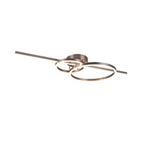 Plafoniera Trio MONTILLA metal, nichel, LED, 2700K-6000K, 54W, 6300lm - 643010307