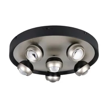 Plafoniera Trio ORBIT metal, nichel, negru, LED, 40W, 2300-3000-4000K, 4700Lm - 644410607