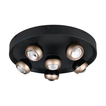 Plafoniera Trio ORBIT metal, negru, maro, LED, 40W, 2300-3000-4000K, 4700Lm - 644410632