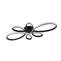 Plafoniera Trio FLY metal, plastic, negru, alb, LED, 3000K, 32W, 3900lm - 645619132