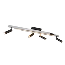 Plafoniera Trio ZENO, metal, gri, negru, LED, 24W, 1500lm+2600lm, 2700K-6500K - Trio-648310505