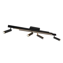Plafoniera Trio ZENO, metal, negru, LED, 24W, 1500lm+2600lm, 2700K-6500K - Trio-648310532
