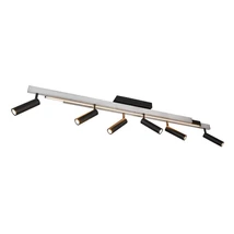Plafoniera Trio ZENO, metal, gri, negru, LED, 51W, 3900lm+2200lm, 2700K-6500K - Trio-648310705