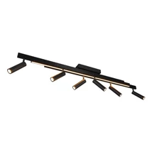 Plafoniera Trio ZENO, metal, negru, LED, 51W, 3900lm+2200lm, 2700K-6500K - Trio-648310732