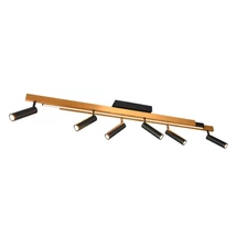 Plafoniera Trio ZENO, metal, negru, auriu, LED, 51W, 3900lm+2200lm, 2700K-6500K - Trio-648310732