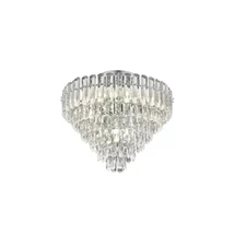 Plaoniera Trio MALIZIA metal, cristal, crom, transparent, E14 - Trio-667601206