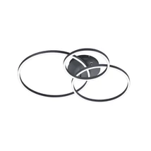 Plafoniera Trio WINONA metal, negru, RGB-LED, 2700K-6500K, 28W, 3200lm, RGB, 1x10W - 670810632