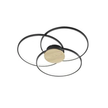 Plafoniera Trio SEDONA metal, negru, LED, 3000K, 40W, 4800lm - 673210332