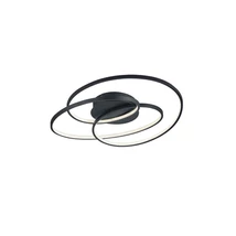 Plafoniera Trio GALE metal, negru, LED, 3000K, 38.5W, 5000lm - 673916032