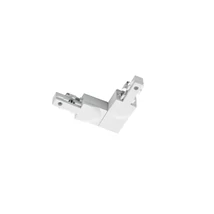 Element de legatura forma L pentru sina 2 faze Trio DUOLINE plastic, alb - 702231