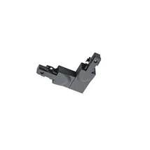 Element de legatura forma L pentru sina 2 faze Trio DUOLINE plastic, negru - 702232