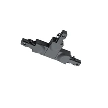 Element de legatura forma T pentru sina 2 faze Trio DUOLINE plastic, negru - 702332B