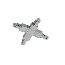 Element de legatura forma X pentru sina 2 faze Trio DUOLINE plastic, gri - 702487
