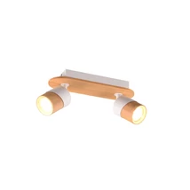 Spot Trio ARUNI metal, lemn, alb, maro, GU10 - 801100231